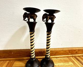 Elephant Candle Holder Set