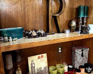 Candles, Candle Holders, Wall Art, Gold Egg, and Other Home Decor