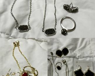 Kendra Scott Jewelry Sets - Red, Onyx, and Platinum Drusy