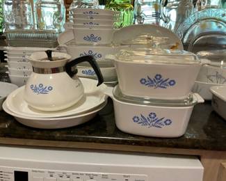 Piles of Corning ware!