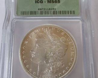 Morgan Silver Dollar "Graded"