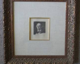 Edouard Manet Etching  "Charles Baudelaire"