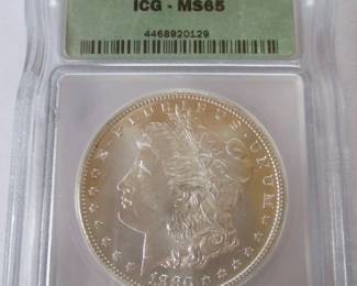 Morgan Silver Dollar "Graded"