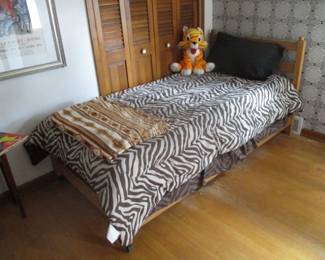 Twin Size Bed with Mattress Set