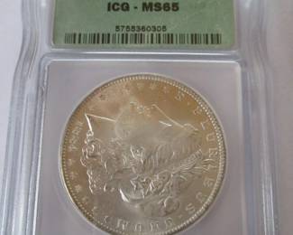 Morgan Silver Dollar "Graded"