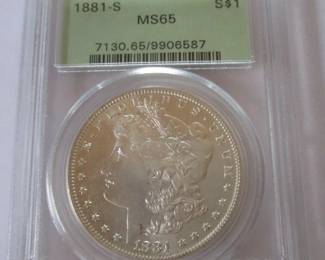 Morgan Silver Dollar "Graded"