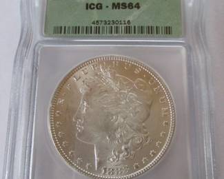 Morgan Silver Dollar "Graded"