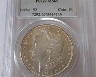 Morgan Silver Dollar "Graded"