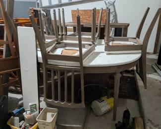 Dining table with chairs