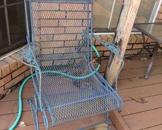 Iron patio chair