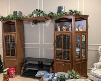 Large entertainment center (could be broken up for corner cabinets)