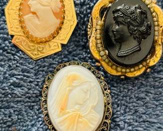 cameo pendant, locket, brooch