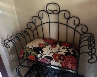 WROUGHT IRON BENCH