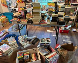 Me sorting just SOME of the VHS tapes!