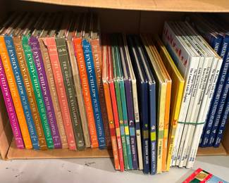 Many sets of books! Books bound by rubber bands will only be sold as a set.