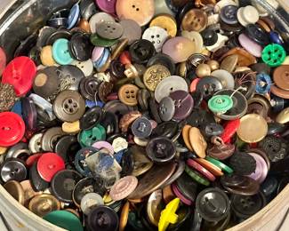 These vintage buttons came from the Keep Homestead Museum!