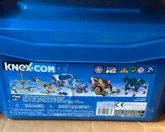Vintage K’nex. Box has original set with a helicopter instruction book and pieces and 2 unopened kits inside.