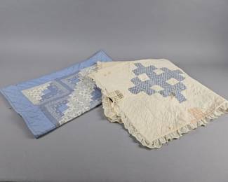 Lot 456 | 2 Vintage Handmade Nursery Quilts
