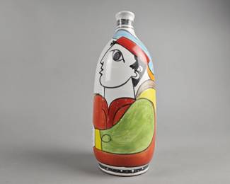 Lot 383 | Vintage Nino Parrucca 10.5" Italian Pottery Vase
