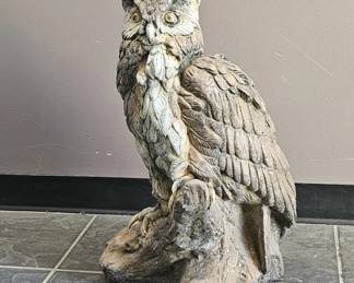 Lot 196 | Large Horned Owl Statue
