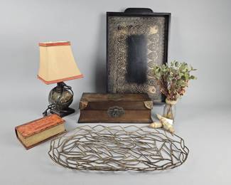 Lot 424 | Vintage Decor Trays, Boxes & More!
