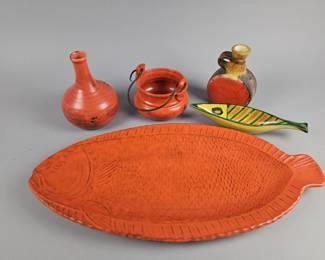 Lot 377 | MCM Rosenthal Fish Tray, Cauldron & More!
