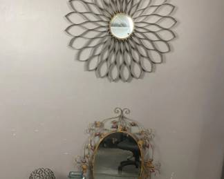 Lot 394 | Decorative Wall Hanging Mirrors & More
