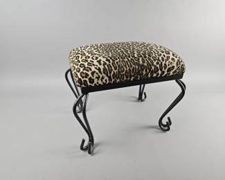 Lot 199 | Vintage Leopard Vanity Stool
