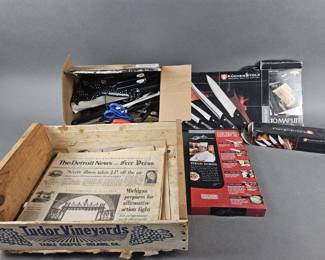 Lot 202 | Large Lot of Knives and More
