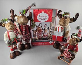Lot 87 | Holiday Plush Moose Decor
