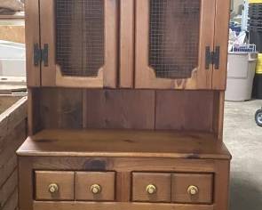Lot 264 | Rustic Hutch Cabinet
