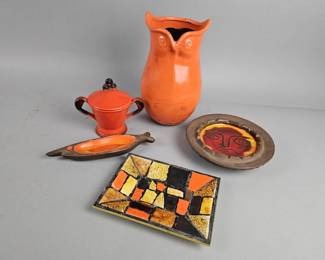 Lot 325 | Vintage MCM Jaru Fish, Sun Face & More!
