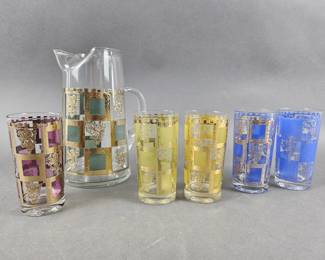 Lot 226 | MCM Pitcher and High Ball Glasses
