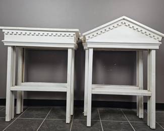 Lot 554 | 4 Vintage Wood Sign Holders
