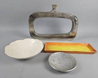 Lot 351 | Vtg MCM 13" Lamberton Silver Vase & More!
