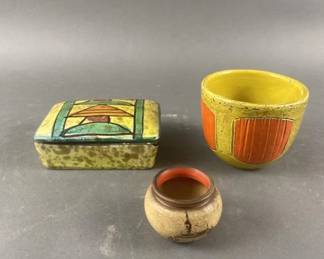 Lot 370 | Italian Ceramic Box & More

