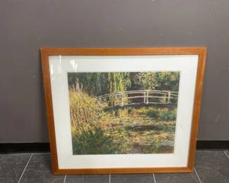 Lot 523 | Vintage " Waterlily Pond" Print
