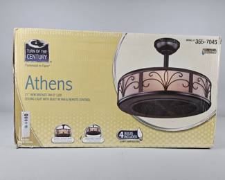 Lot 89 | 21" Bronze Fan D' Lier By Turn Of The Century
