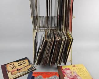 Lot 204 | Vintage Vinyl Storage Rack, Frank Sinatra & More!
