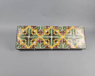 Lot 418 | Vintage Talavera Tiled Shelf
