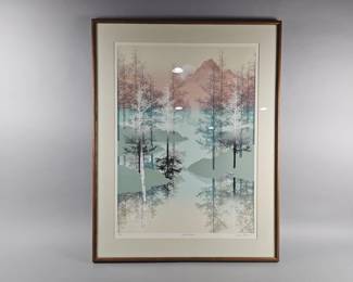 Lot 488 | Vtg James Hagen "Green Shores 2" Serigraph
