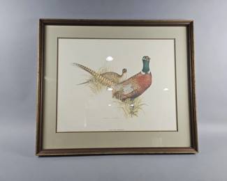 Lot 479 | Vtg Charles E. Murphy Ring Neck Pheasant Print
