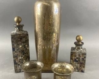 Lot 373 | Mosaic Bottles & More
