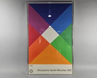 Lot 484 | Vtg '72 Munich Olympic Games Max Bill Poster
