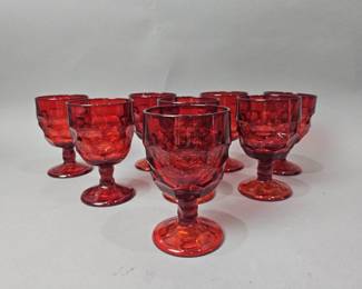 Lot 146 | Vintage Viking Ruby Red Goblets
