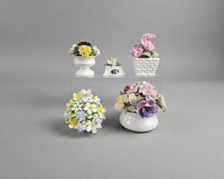 Lot 221 | Vtg Bone China Bouquets, Aynsley & More!
