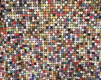 Lot 463 | Vintage 1976 Handmade Yo Yo Quilt

