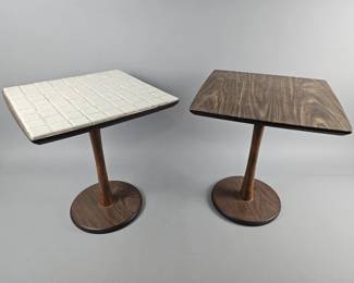 Lot 197 | 2 Vintage MCM Laminate Side Tables
