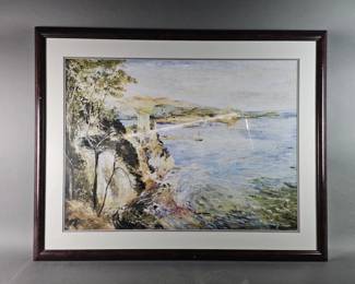 Lot 546 | Vintage Mary Dulon "Spezia" Framed Print
