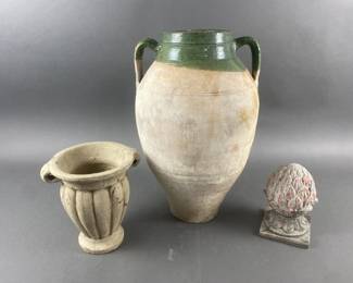 Lot 296 | Large Pottery Vase & More
